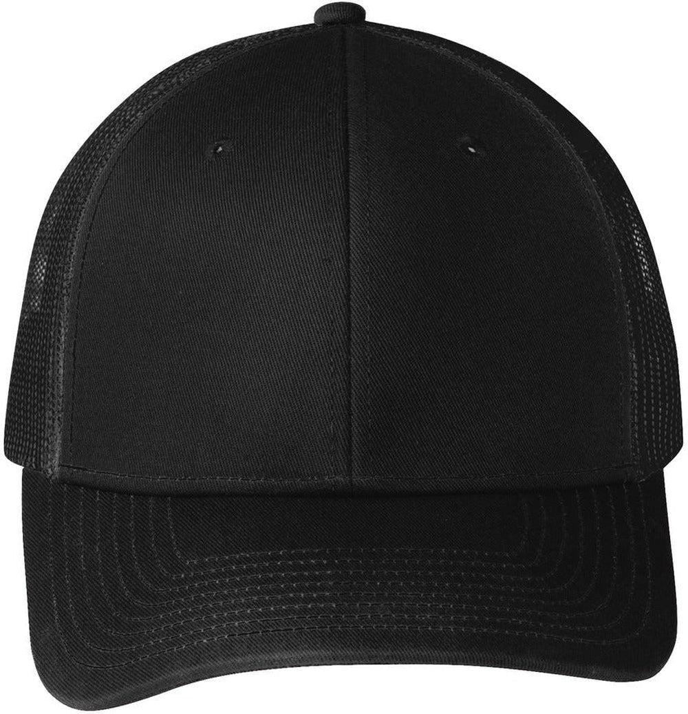 Port Authority Snapback Trucker Cap-Regular-Port Authority-Black-OSFA-Thread Logic 