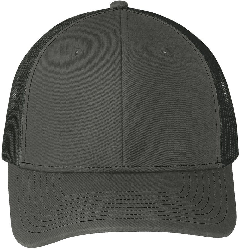 Port Authority Snapback Trucker Cap-Regular-Port Authority-Grey Steel-OSFA-Thread Logic 