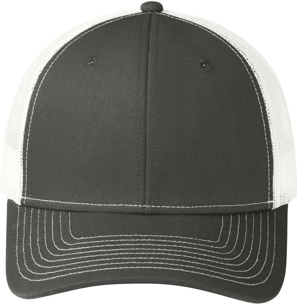 Port Authority Snapback Trucker Cap-Regular-Port Authority-Grey Steel/White-OSFA-Thread Logic 