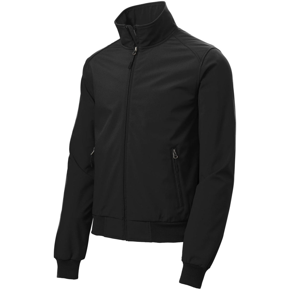 no-logo Port Authority Soft Shell Bomber Jacket-Regular-Port Authority-Black-S-Thread Logic