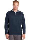 no-logo Port Authority Sport-Wick 1/4 Zip Fleece Pullover-Regular-Port Authority-Navy/Silver-S-Thread Logic