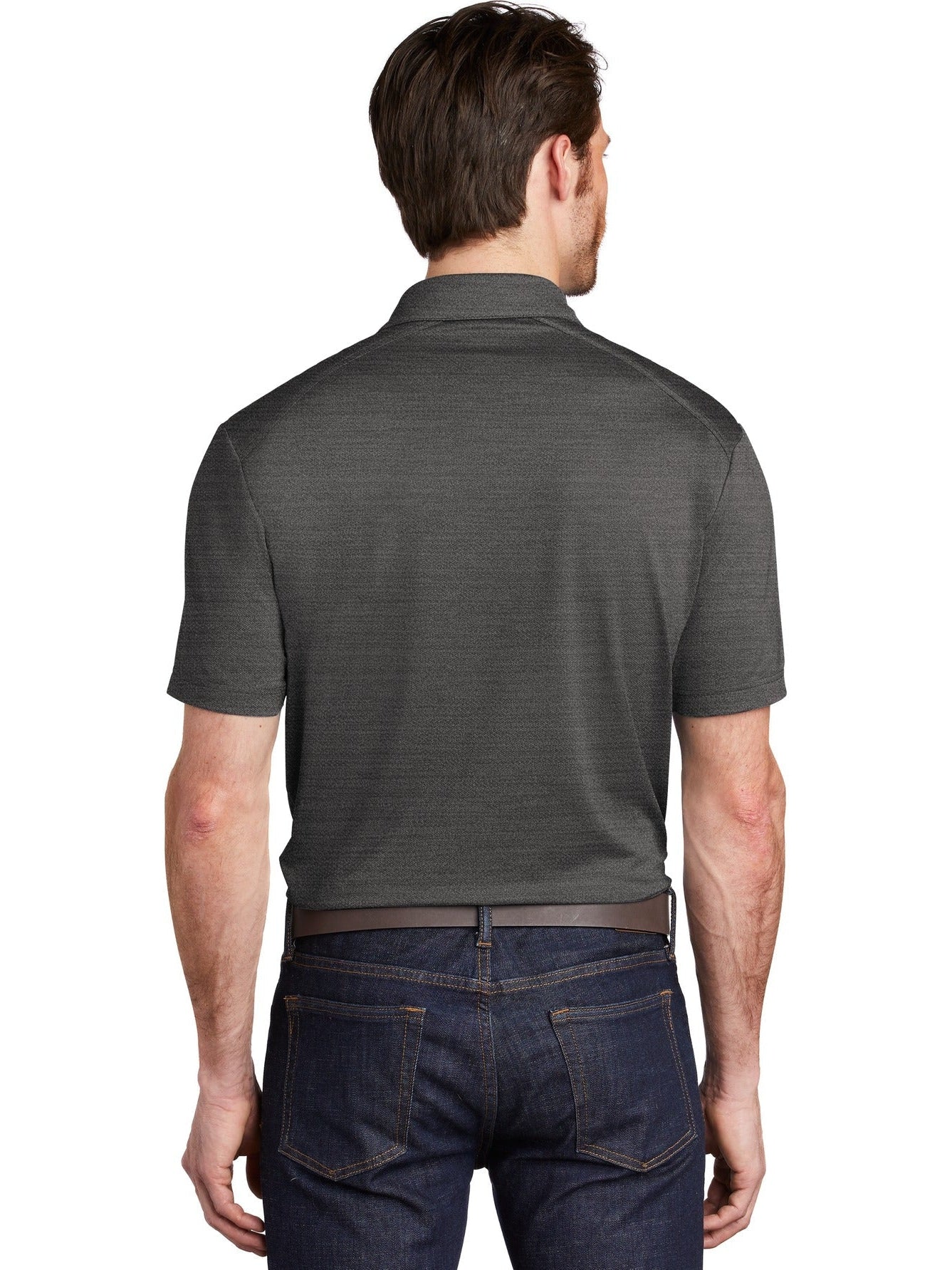 no-logo Port Authority Stretch Heather Polo-Regular-Port Authority-Thread Logic