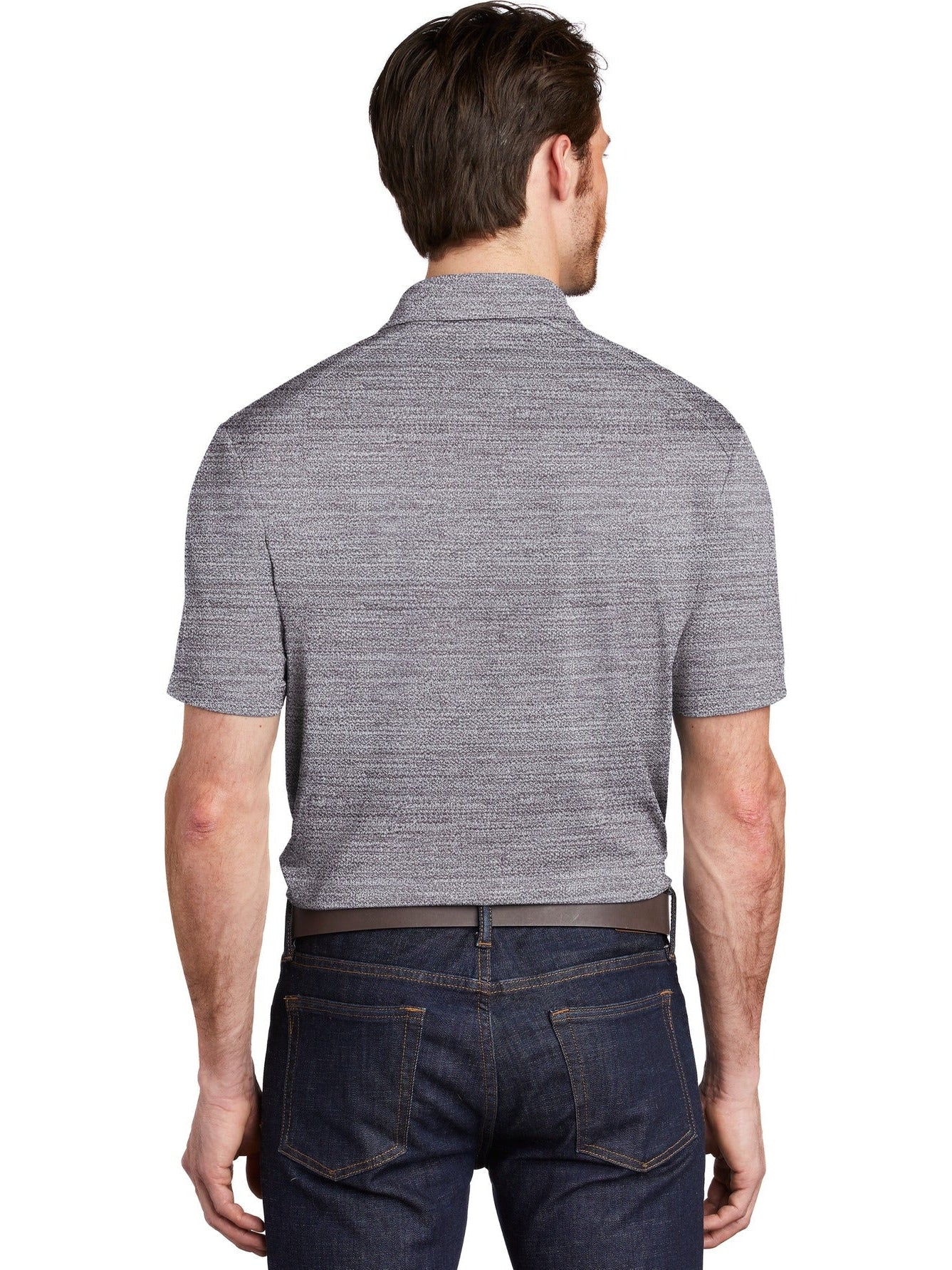 no-logo Port Authority Stretch Heather Polo-Regular-Port Authority-Thread Logic