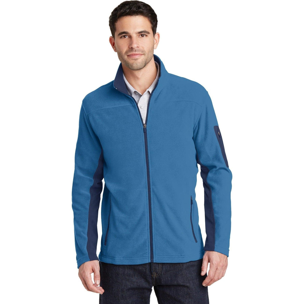 no-logo Port Authority Summit Fleece Full-Zip Jacket-Regular-Port Authority-Thread Logic
