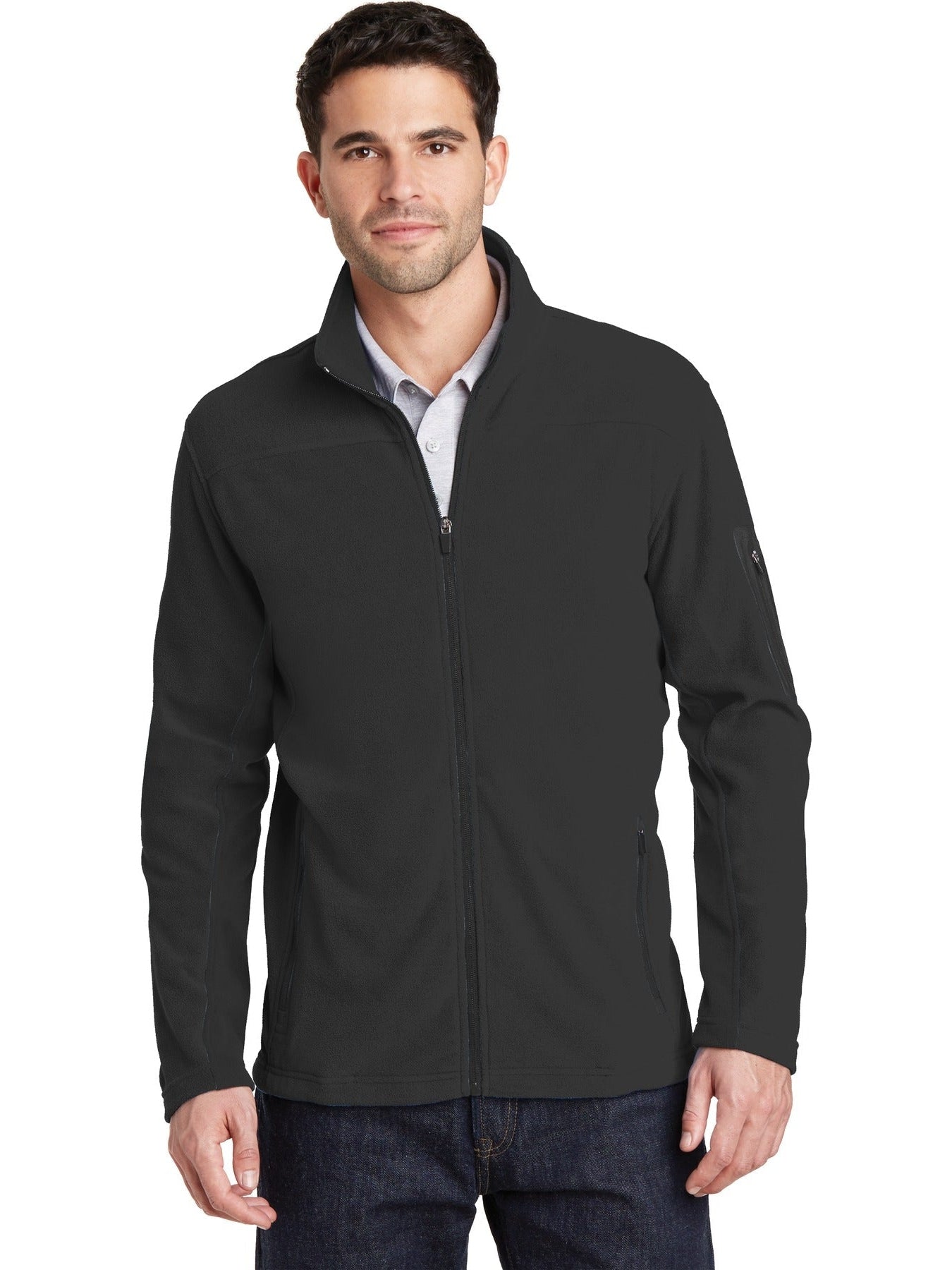 no-logo Port Authority Summit Fleece Full-Zip Jacket-Regular-Port Authority-Thread Logic