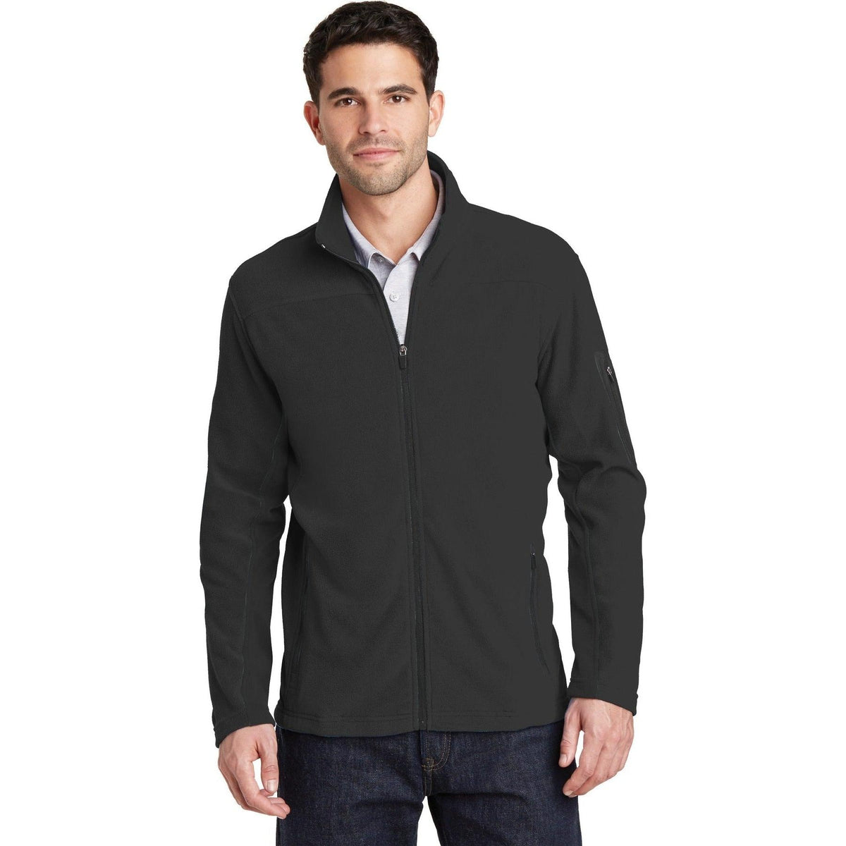 no-logo Port Authority Summit Fleece Full-Zip Jacket-Regular-Port Authority-Thread Logic