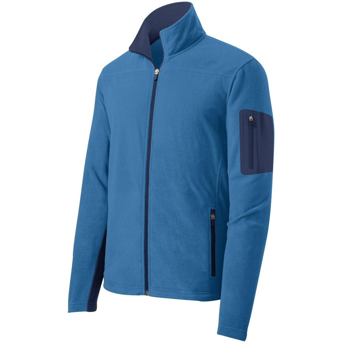 no-logo Port Authority Summit Fleece Full-Zip Jacket-Regular-Port Authority-Regal Blue/Dress Blue Navy-S-Thread Logic