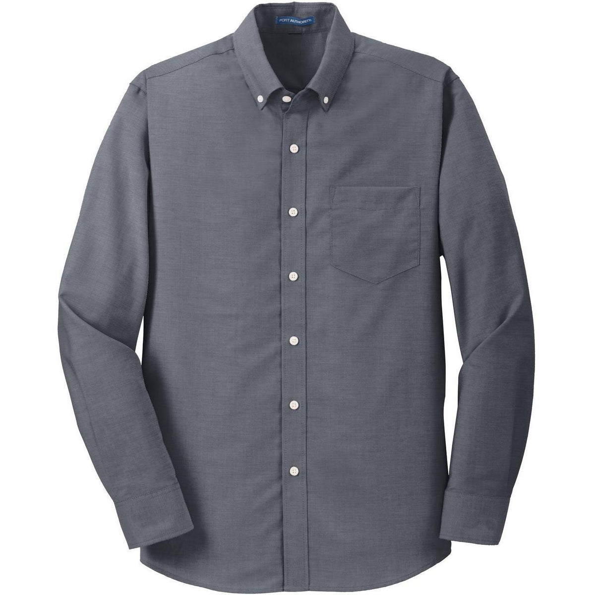 no-logo Port Authority SuperPro Oxford Shirt-Dress Shirts-Port Authority-Black-S-Thread Logic