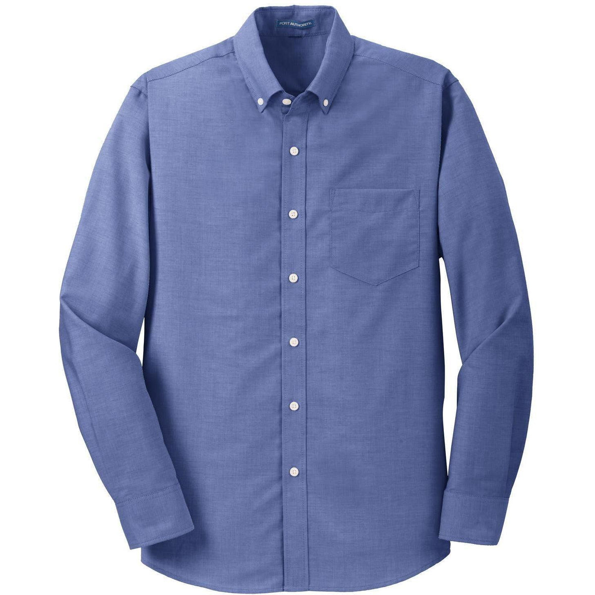 no-logo Port Authority SuperPro Oxford Shirt-Dress Shirts-Port Authority-Navy-S-Thread Logic