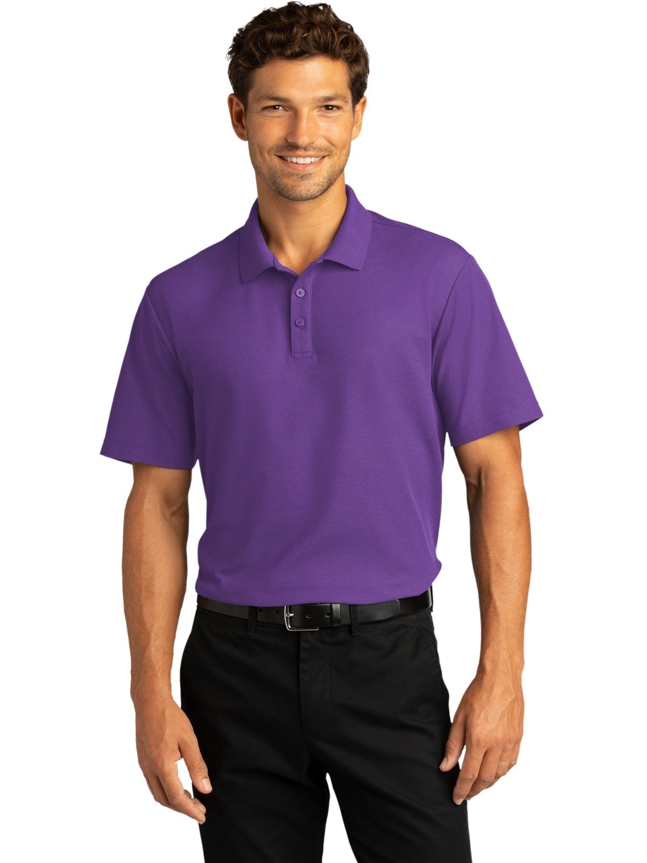 no-logo Port Authority SuperPro React Polo-Regular-Port Authority-Thread Logic