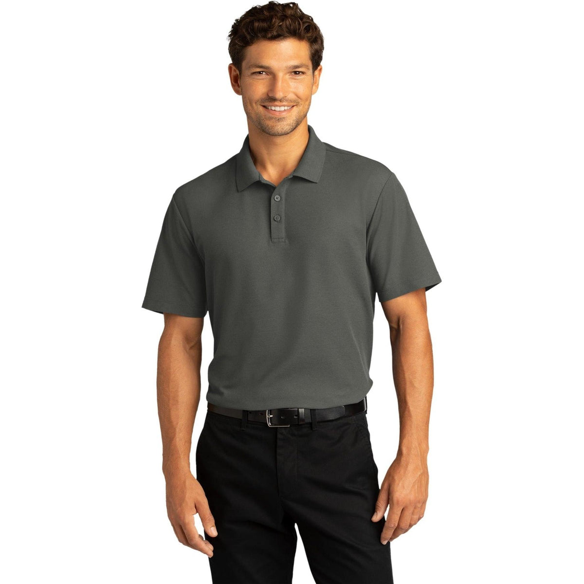 no-logo Port Authority SuperPro React Polo-Regular-Port Authority-Thread Logic