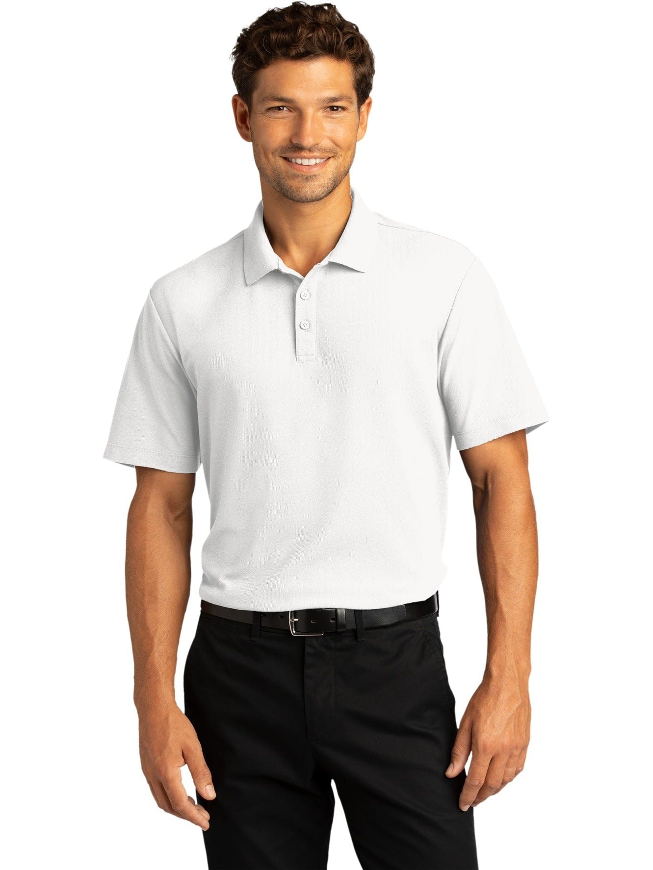 no-logo Port Authority SuperPro React Polo-Regular-Port Authority-Thread Logic