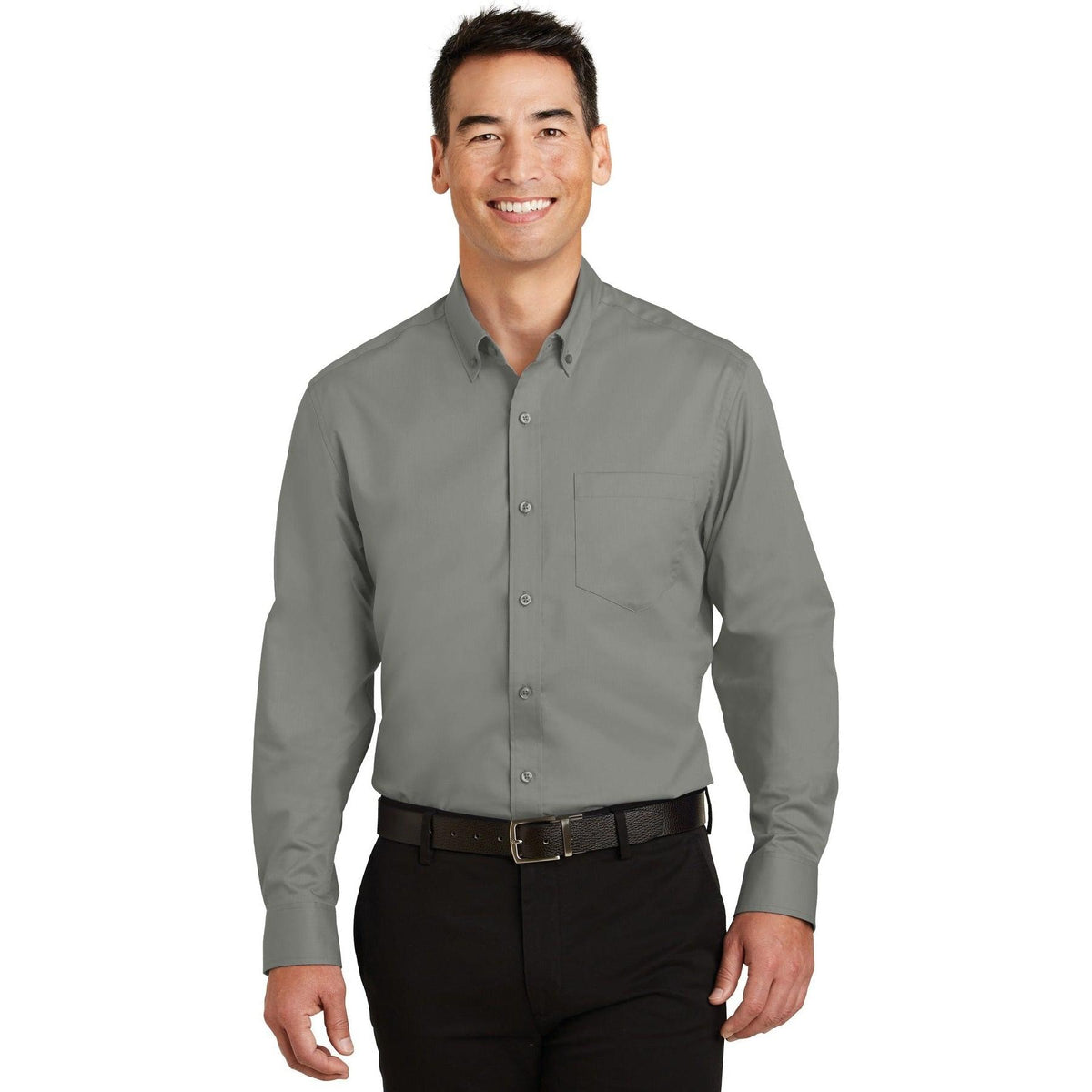 no-logo Port Authority Superpro Twill Shirt-Regular-Port Authority-Thread Logic