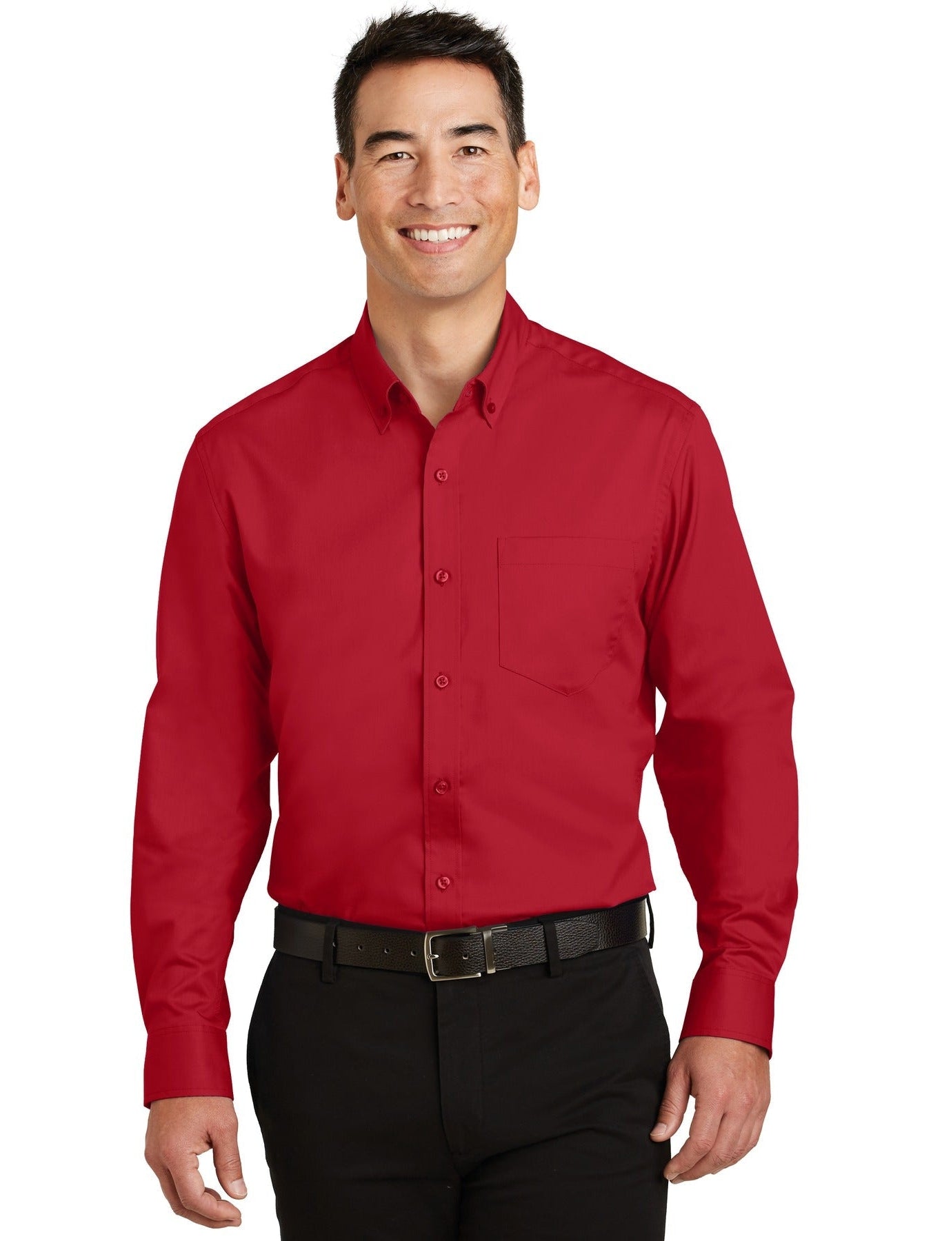 no-logo Port Authority Superpro Twill Shirt-Regular-Port Authority-Thread Logic