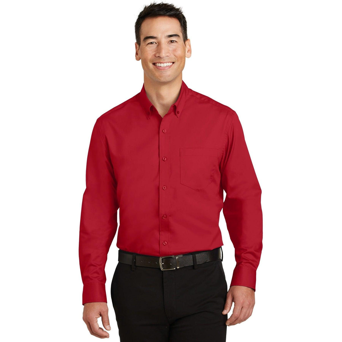 no-logo Port Authority Superpro Twill Shirt-Regular-Port Authority-Thread Logic