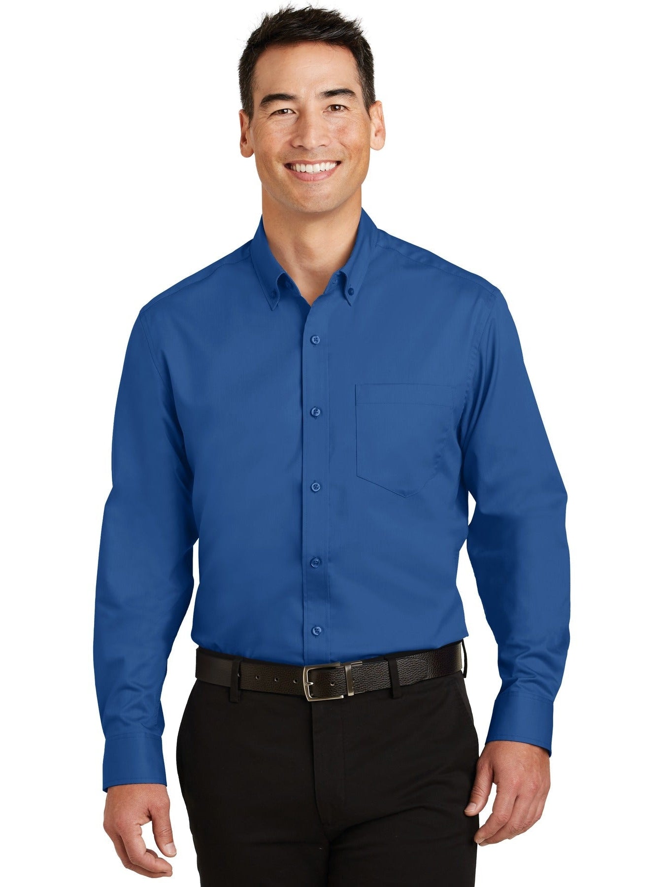 no-logo Port Authority Superpro Twill Shirt-Regular-Port Authority-Thread Logic