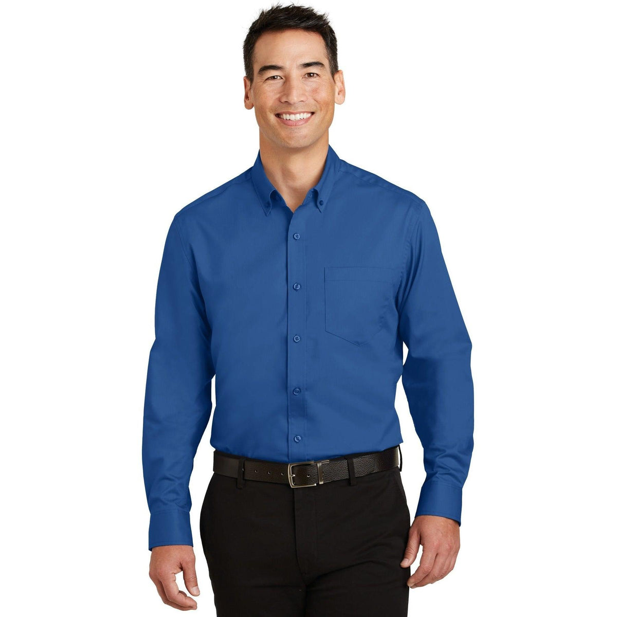 no-logo Port Authority Superpro Twill Shirt-Regular-Port Authority-Thread Logic