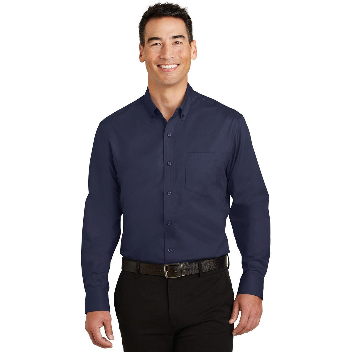 no-logo Port Authority Superpro Twill Shirt-Regular-Port Authority-Thread Logic