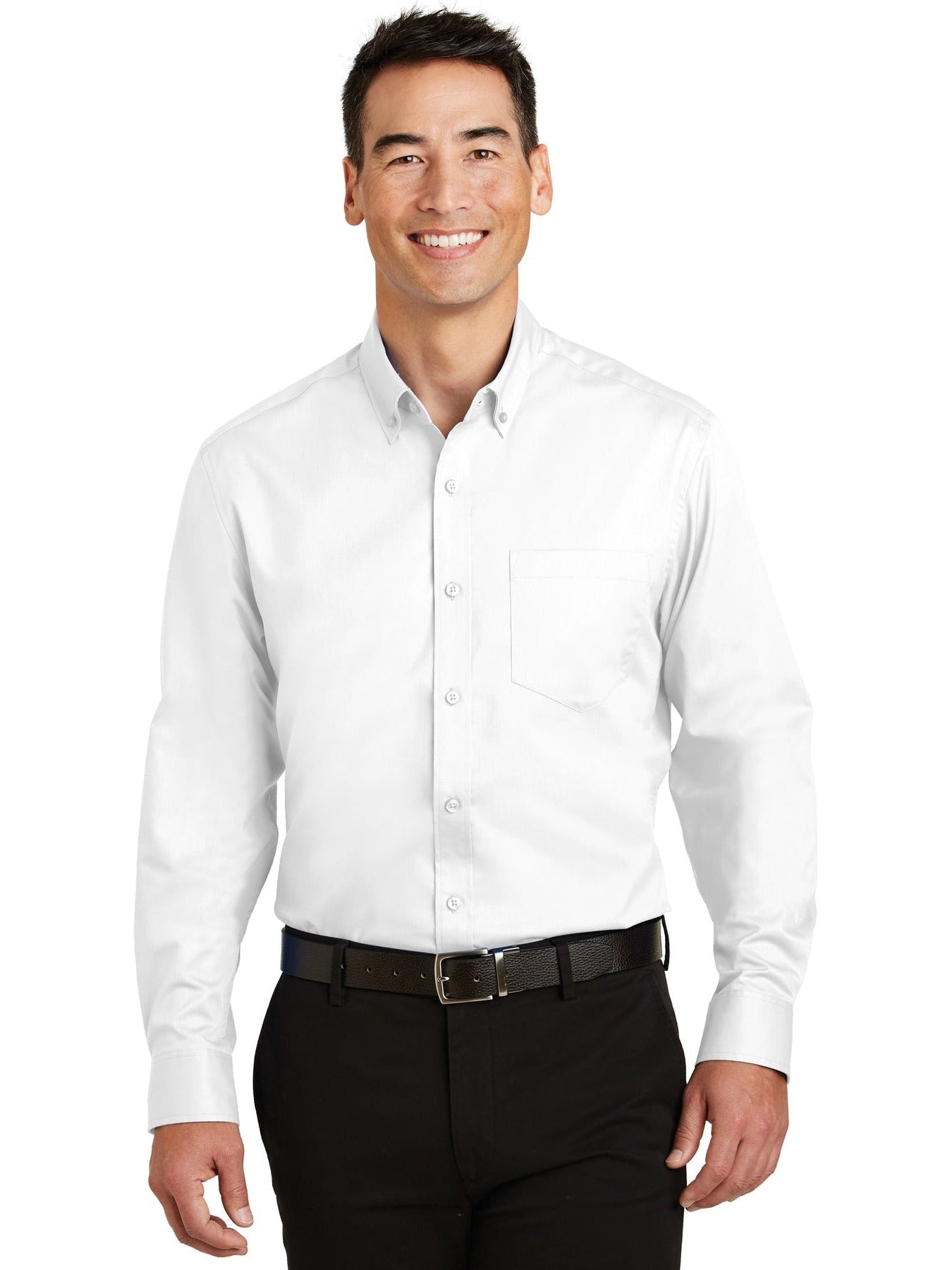no-logo Port Authority Superpro Twill Shirt-Regular-Port Authority-Thread Logic