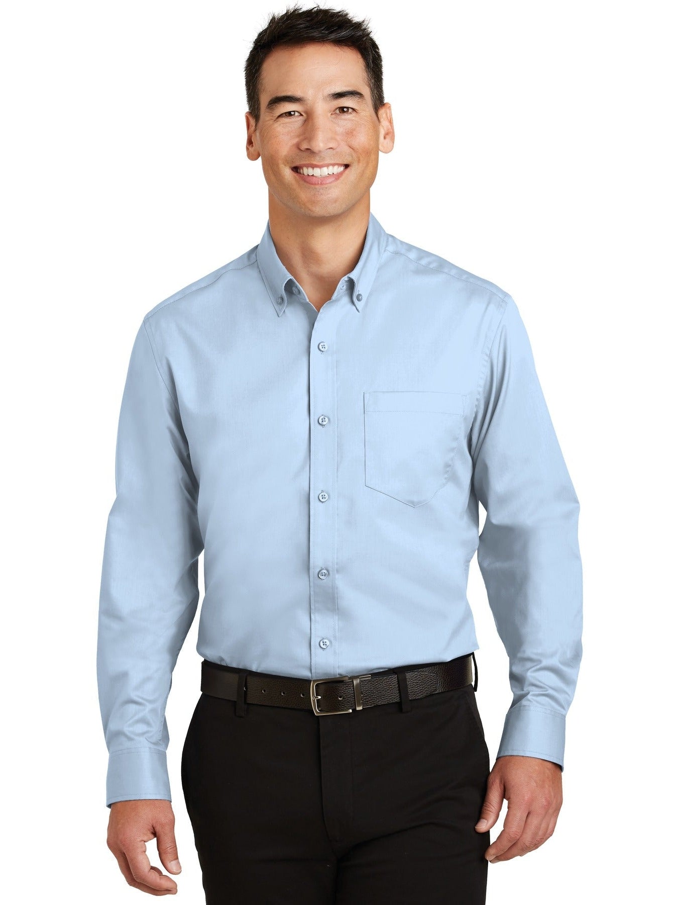 no-logo Port Authority Superpro Twill Shirt-Regular-Port Authority-Thread Logic