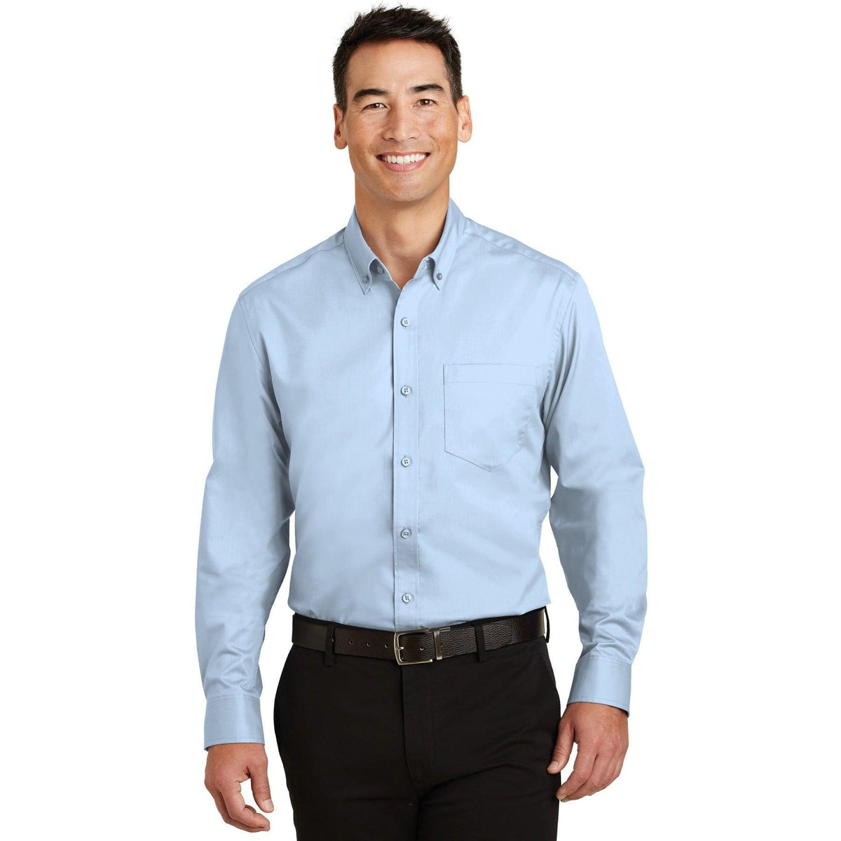 no-logo Port Authority Superpro Twill Shirt-Regular-Port Authority-Thread Logic