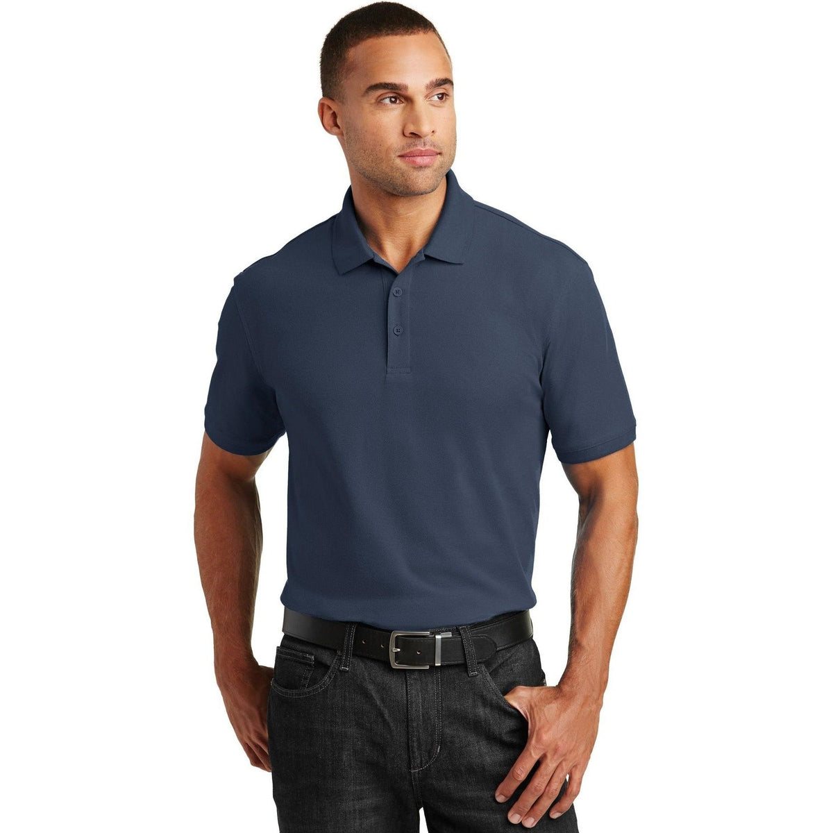 no-logo Port Authority Tall Core Classic Pique Polo-Regular-Port Authority-Thread Logic