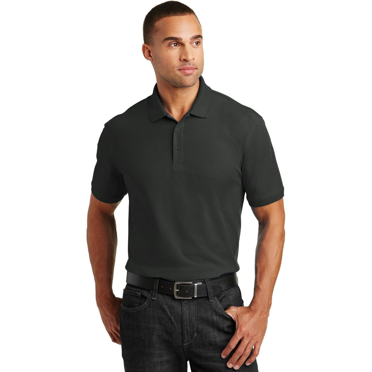 no-logo Port Authority Tall Core Classic Pique Polo-Regular-Port Authority-Thread Logic