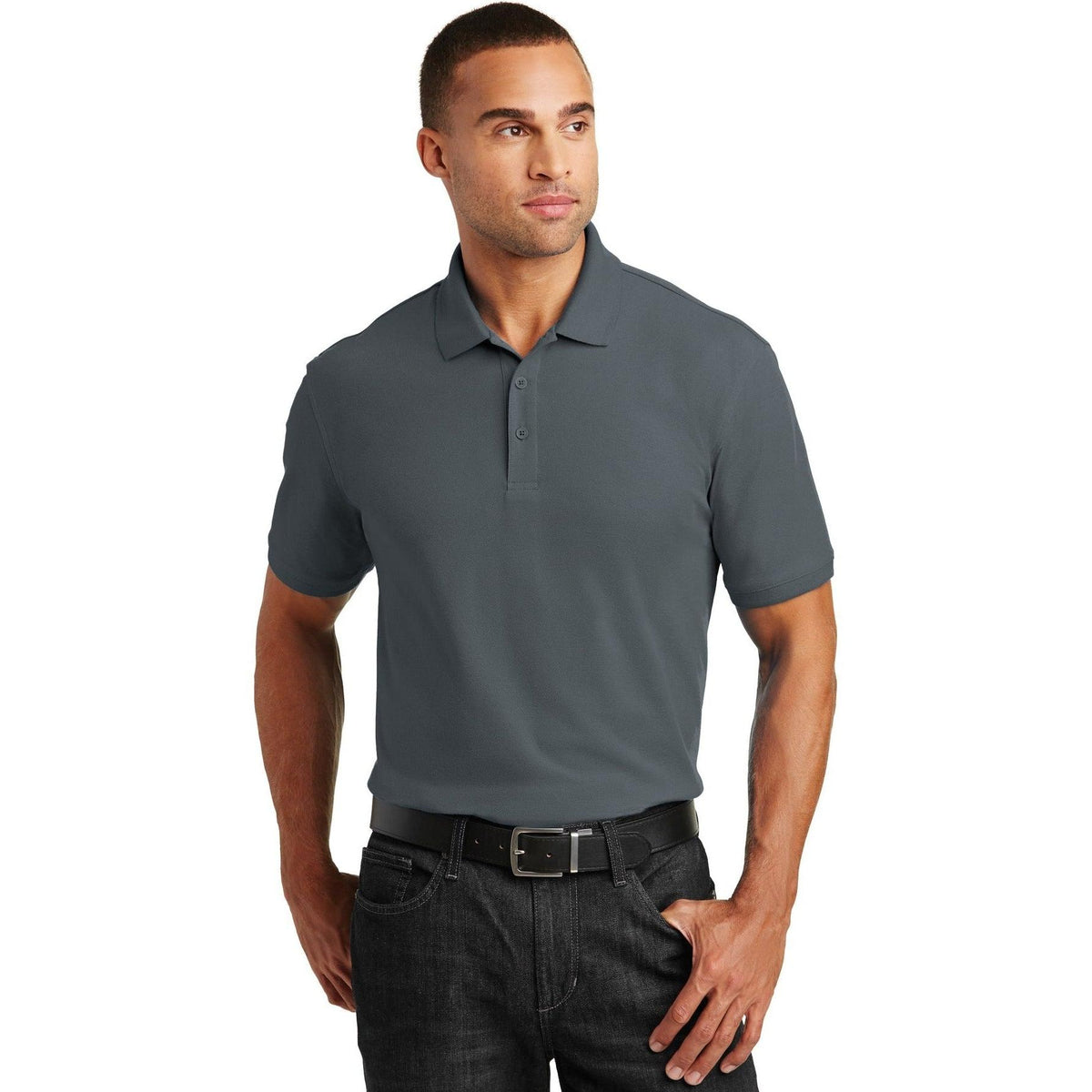 no-logo Port Authority Tall Core Classic Pique Polo-Regular-Port Authority-Thread Logic
