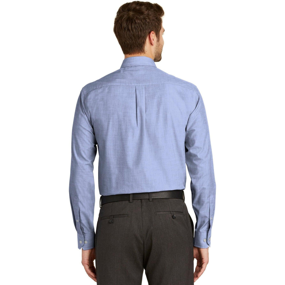 no-logo Port Authority Tall Crosshatch Easy Care Shirt-Dress Shirts-Port Authority-Thread Logic