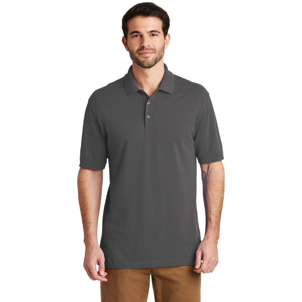 no-logo Port Authority Tall EZCotton Polo-Regular-Port Authority-Thread Logic