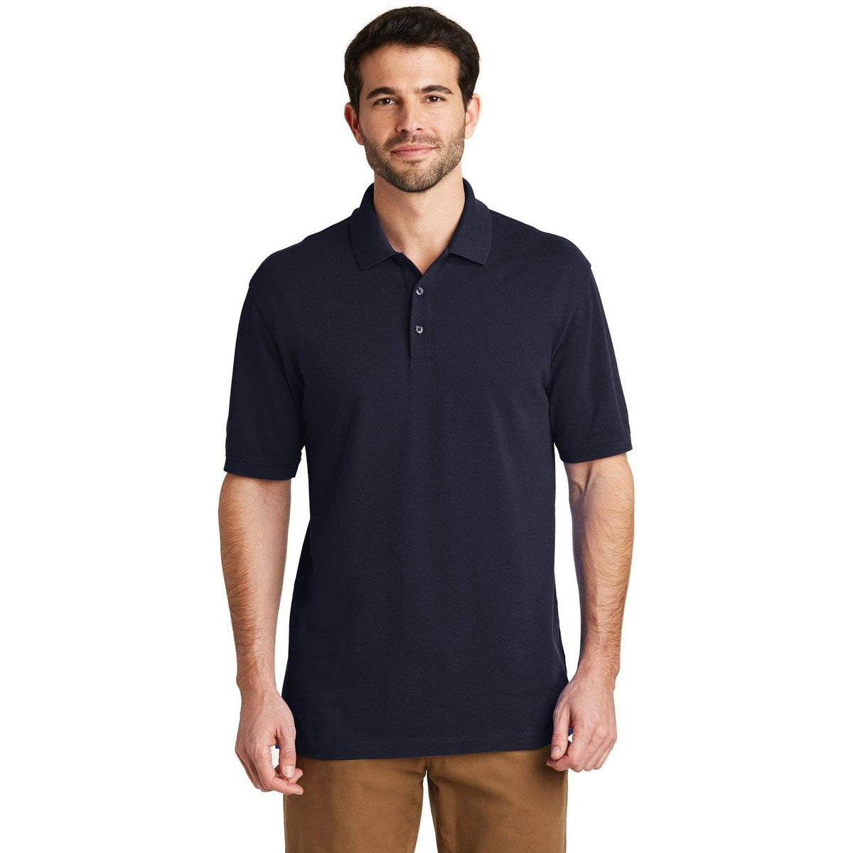 no-logo Port Authority Tall EZCotton Polo-Regular-Port Authority-Thread Logic