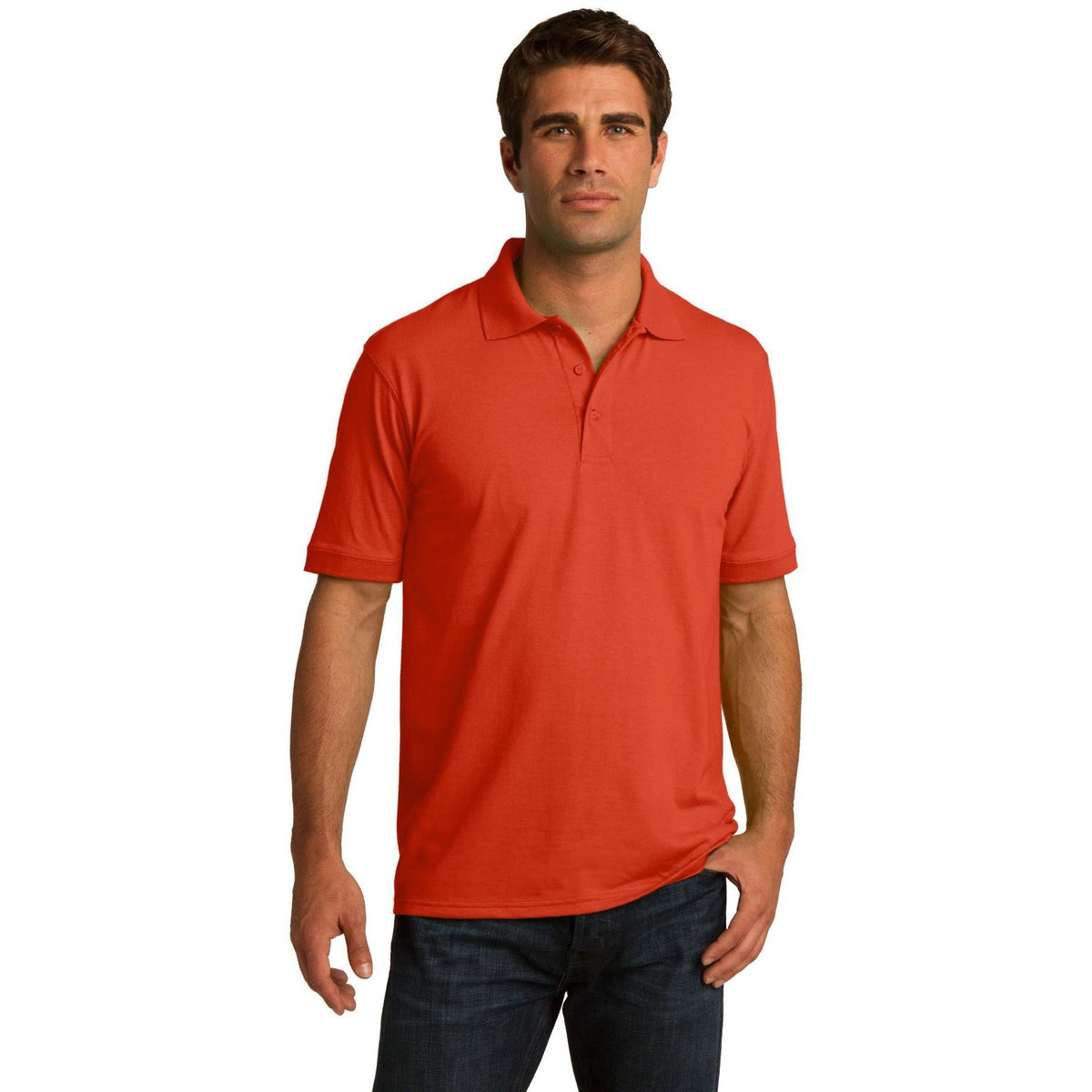 no-logo Port Authority Tall Jersey Knit Polo-Regular-Port Authority-Thread Logic