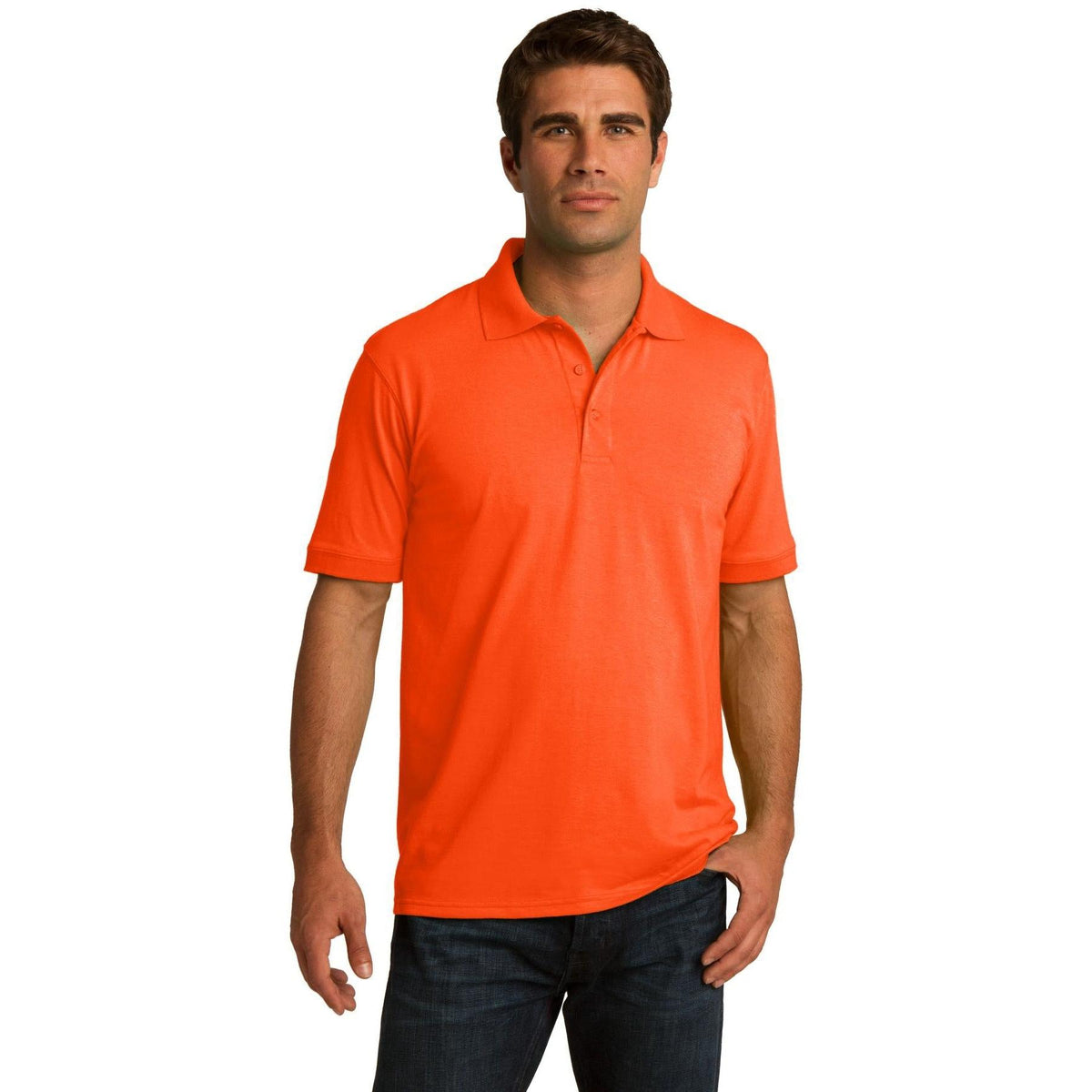 no-logo Port Authority Tall Jersey Knit Polo-Regular-Port Authority-Thread Logic