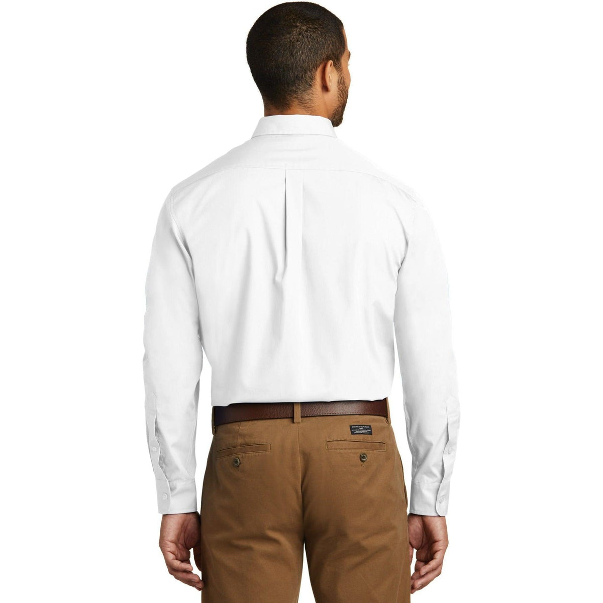 no-logo Port Authority Tall Long Sleeve Carefree Poplin Shirt-Dress Shirts-Port Authority-Thread Logic