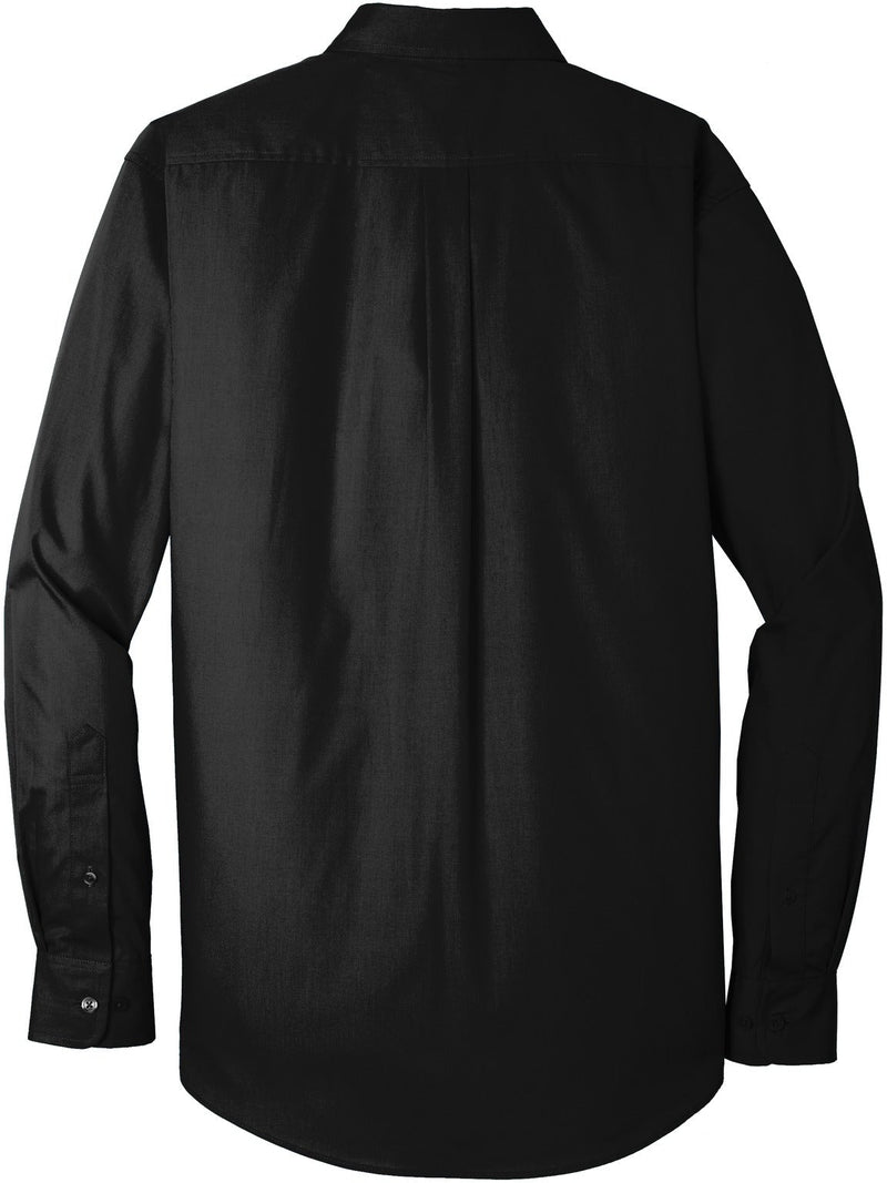 no-logo Port Authority Tall Long Sleeve Carefree Poplin Shirt-Regular-Port Authority-Thread Logic