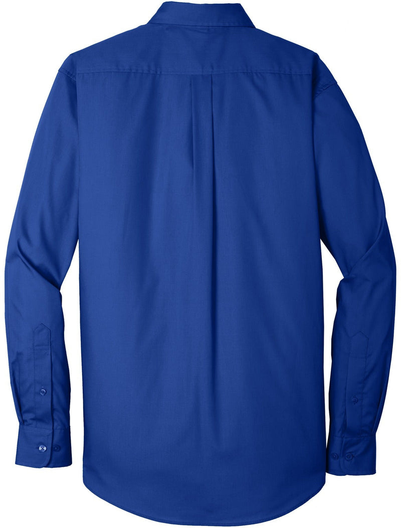 no-logo Port Authority Tall Long Sleeve Carefree Poplin Shirt-Regular-Port Authority-Thread Logic