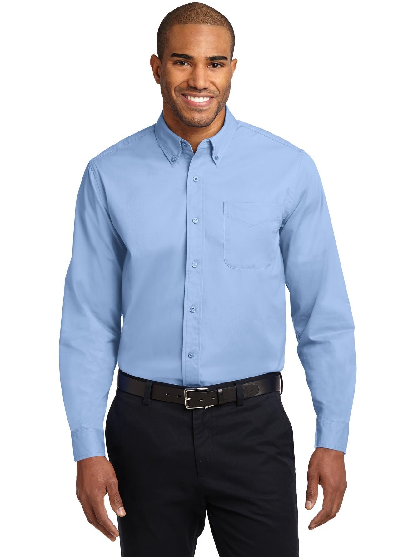 no-logo Port Authority Tall Long Sleeve Easy Care Shirt-Regular-Port Authority-Thread Logic