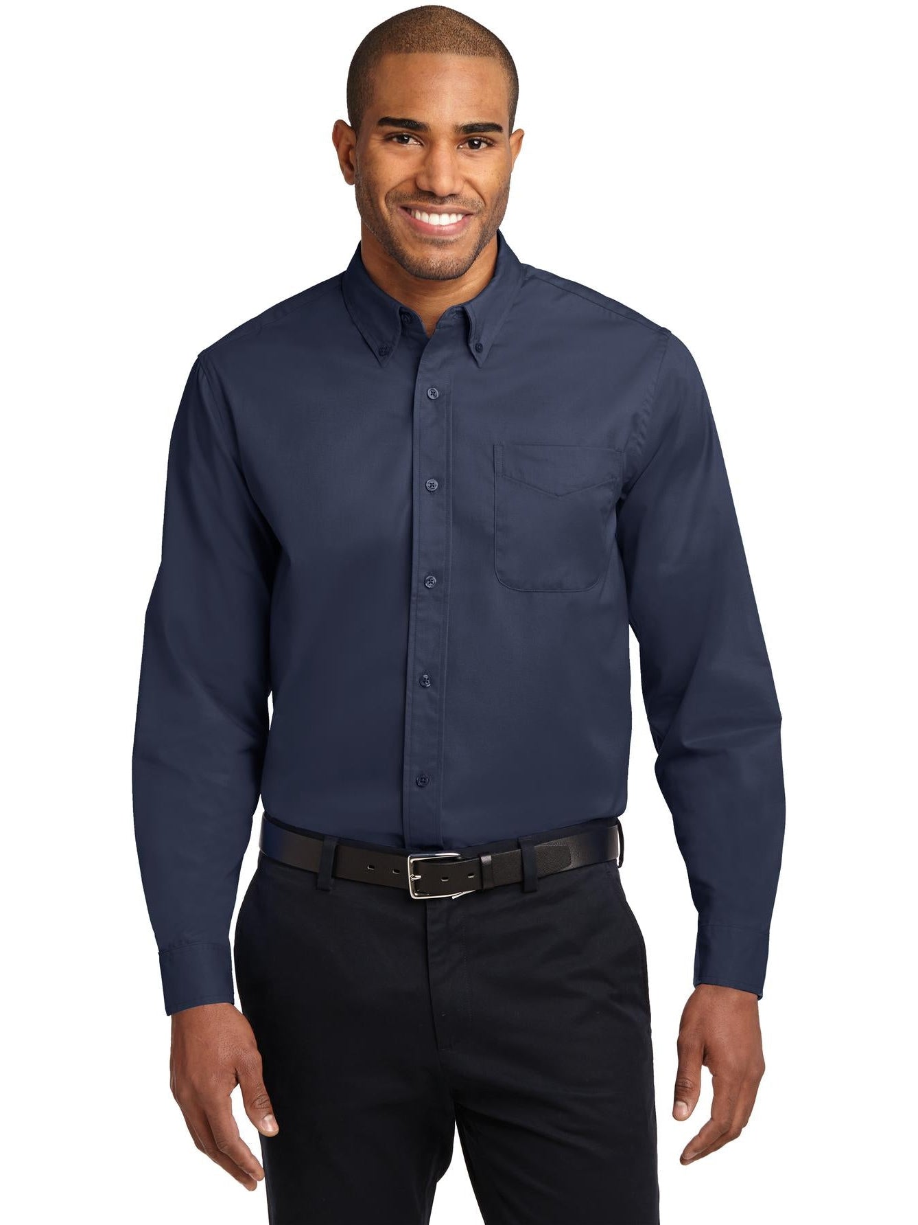 no-logo Port Authority Tall Long Sleeve Easy Care Shirt-Regular-Port Authority-Thread Logic