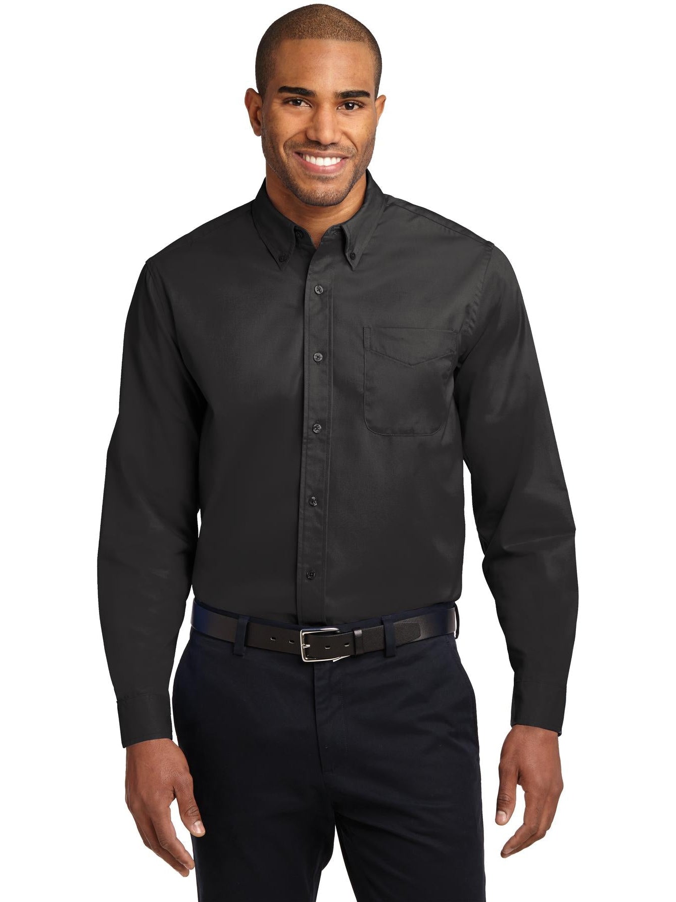 no-logo Port Authority Tall Long Sleeve Easy Care Shirt-Regular-Port Authority-Thread Logic