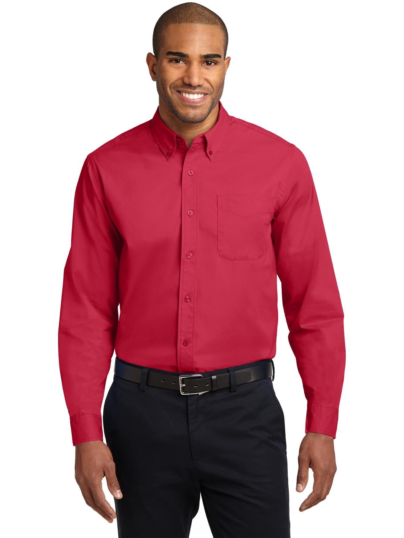 no-logo Port Authority Tall Long Sleeve Easy Care Shirt-Regular-Port Authority-Thread Logic
