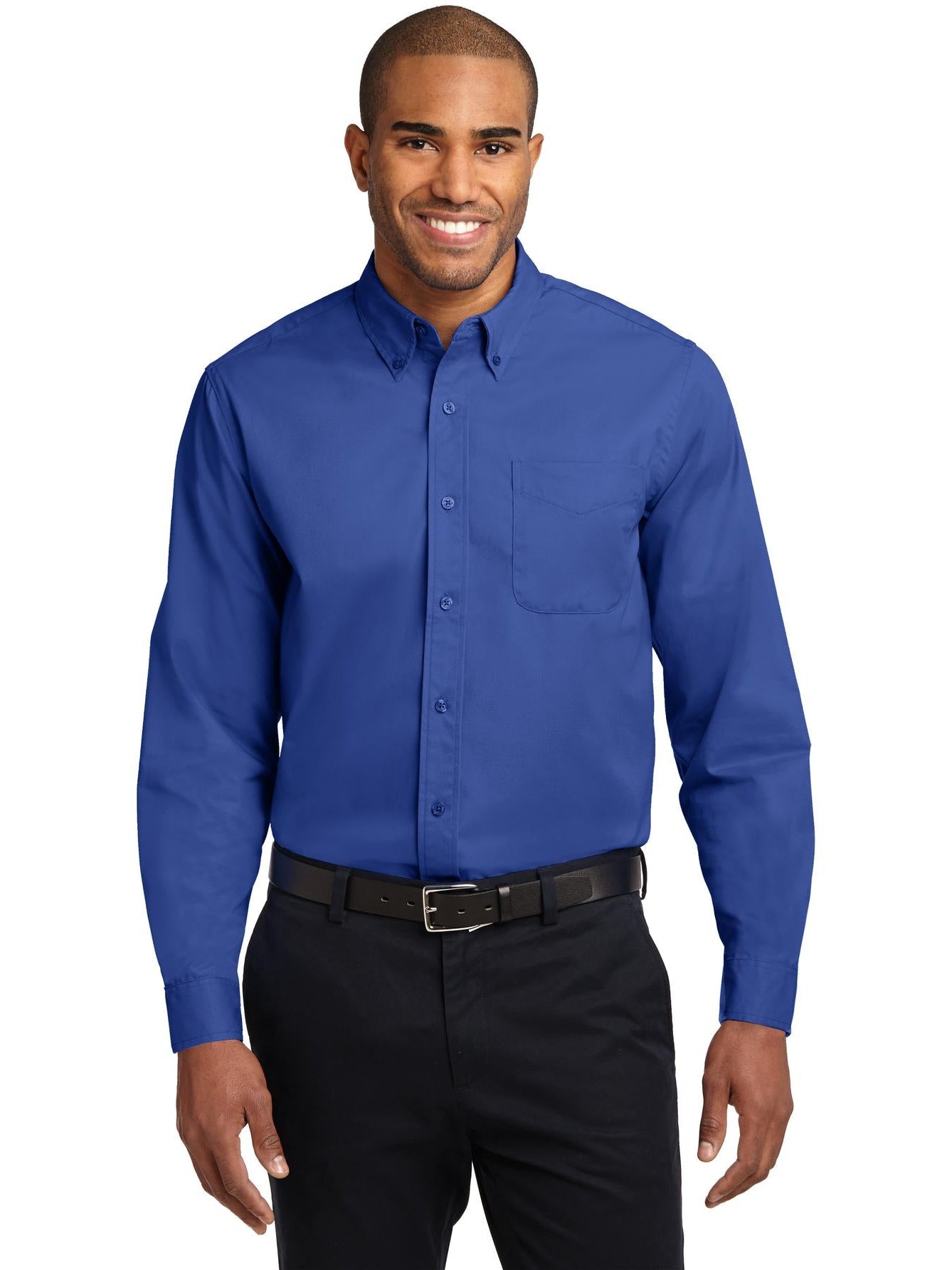 no-logo Port Authority Tall Long Sleeve Easy Care Shirt-Regular-Port Authority-Thread Logic