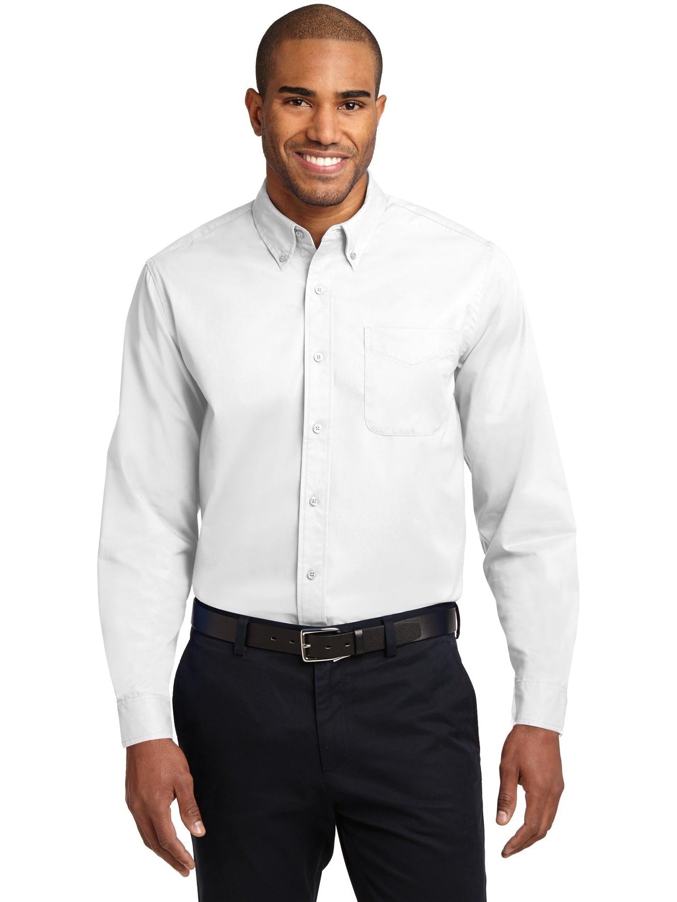 no-logo Port Authority Tall Long Sleeve Easy Care Shirt-Regular-Port Authority-Thread Logic
