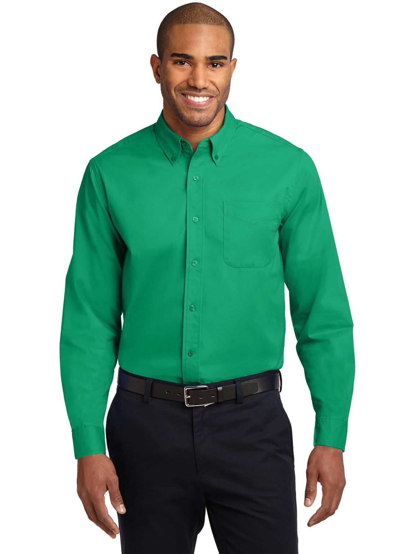 no-logo Port Authority Tall Long Sleeve Easy Care Shirt-Regular-Port Authority-Thread Logic