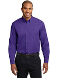 no-logo Port Authority Tall Long Sleeve Easy Care Shirt-Regular-Port Authority-Purple/Light Stone-LT-Thread Logic
