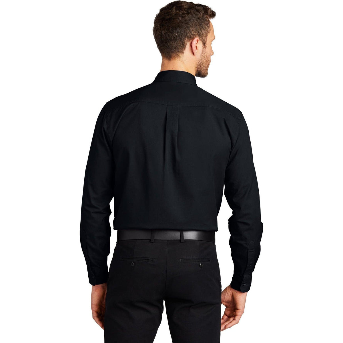 no-logo Port Authority Tall Long Sleeve Twill Shirt-Regular-Port Authority-Thread Logic