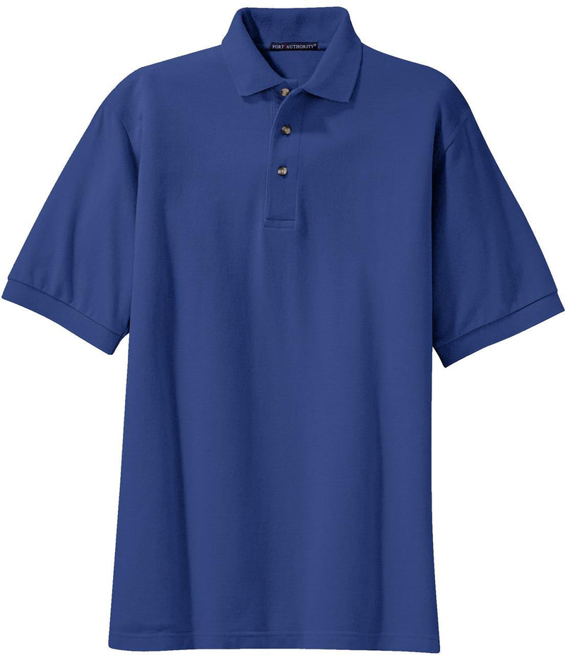 Port Authority Tall Pique Knit Polo Shirt-Regular-Port Authority-Royal-LT-Thread Logic