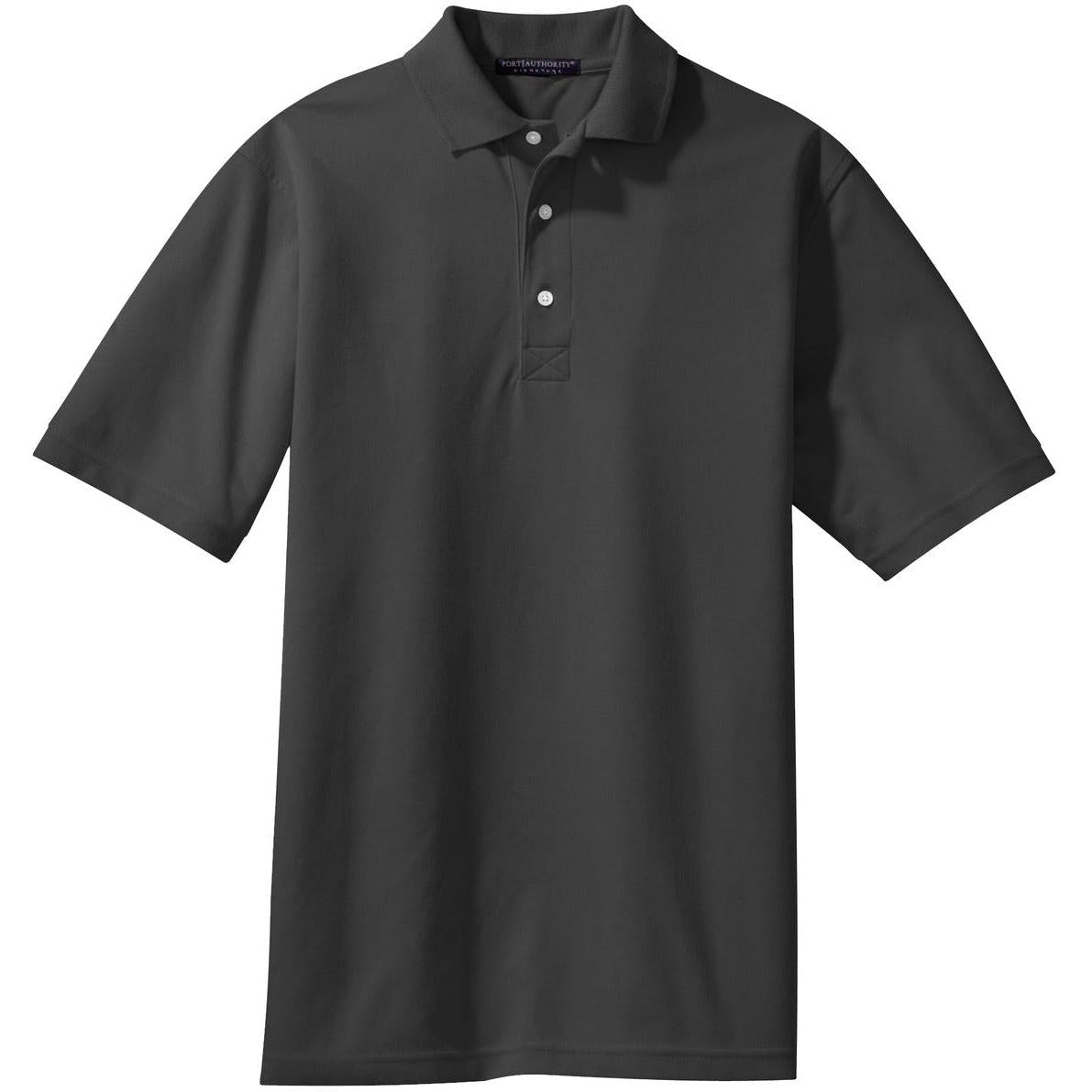 no-logo Port Authority Tall Rapid Dry Polo-Regular-Port Authority-Charcoal-LT-Thread Logic