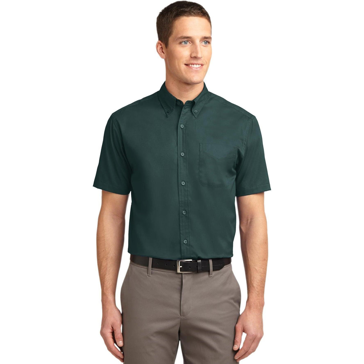 no-logo Port Authority Tall Short Sleeve Easy Care Shirt-Dress Shirts-Port Authority-Thread Logic