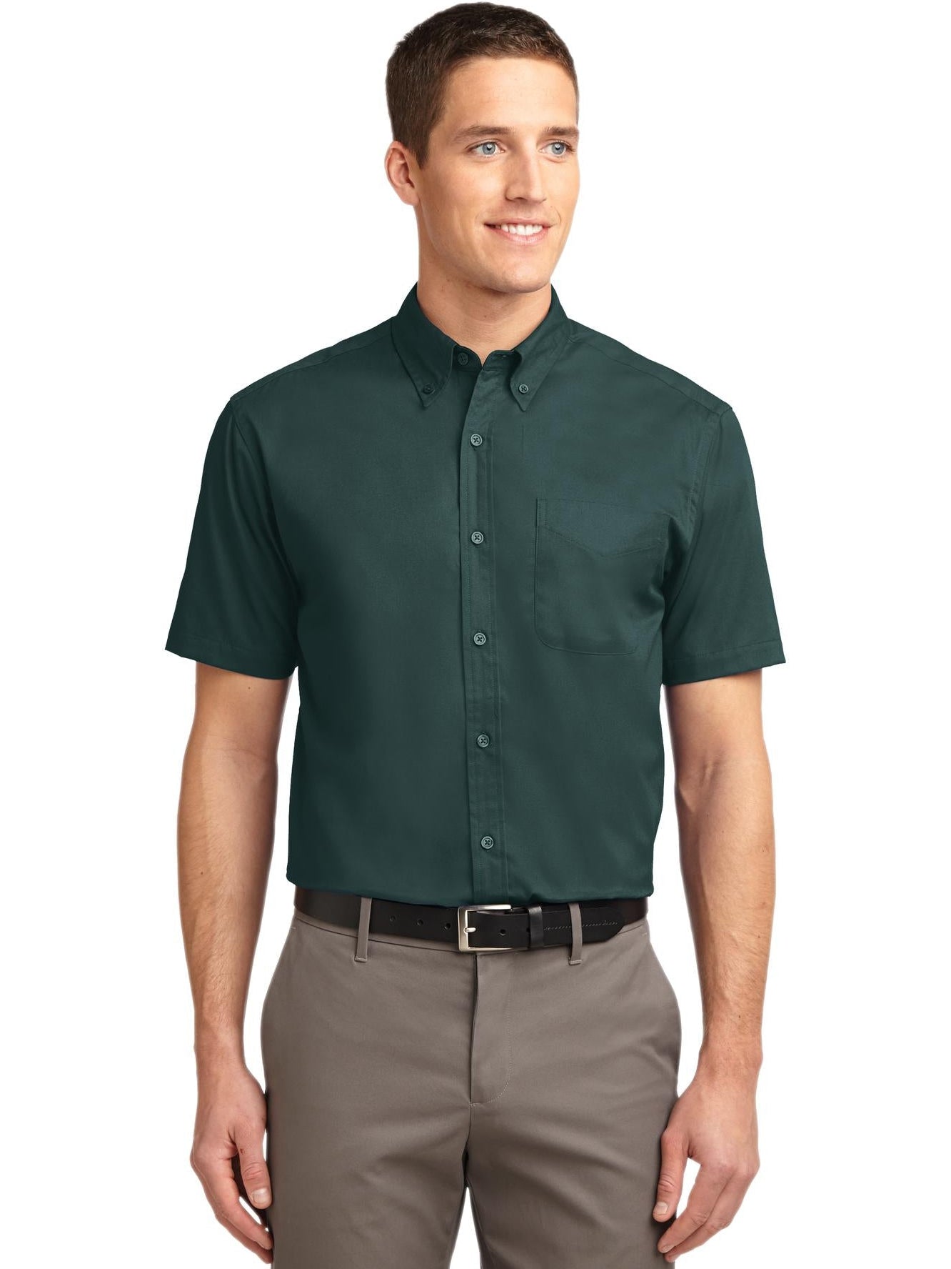 no-logo Port Authority Tall Short Sleeve Easy Care Shirt-Regular-Port Authority-Thread Logic