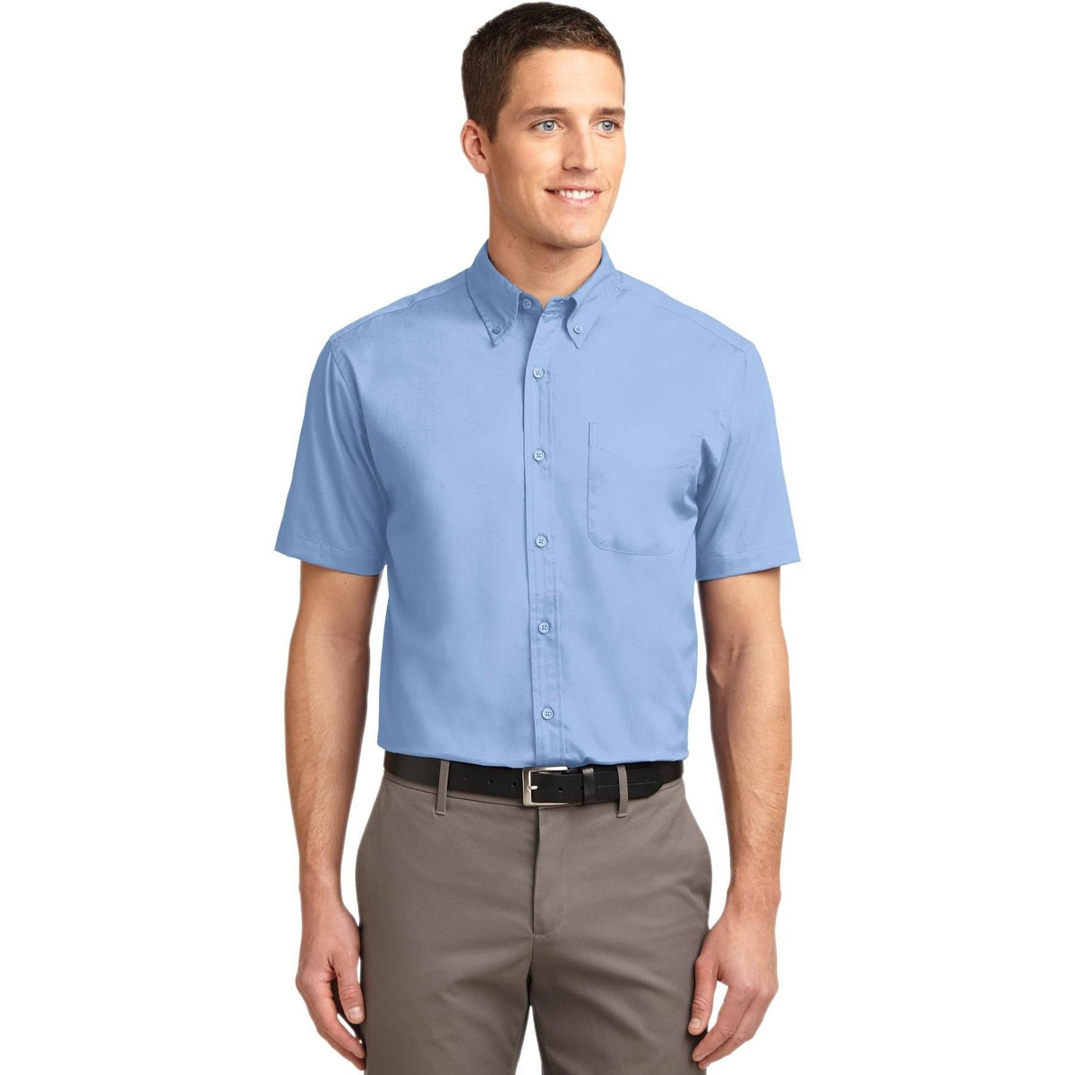 no-logo Port Authority Tall Short Sleeve Easy Care Shirt-Dress Shirts-Port Authority-Thread Logic